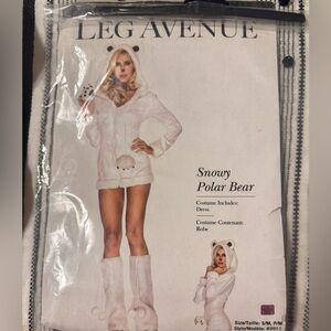 Snowy Polar Bear Womens costume